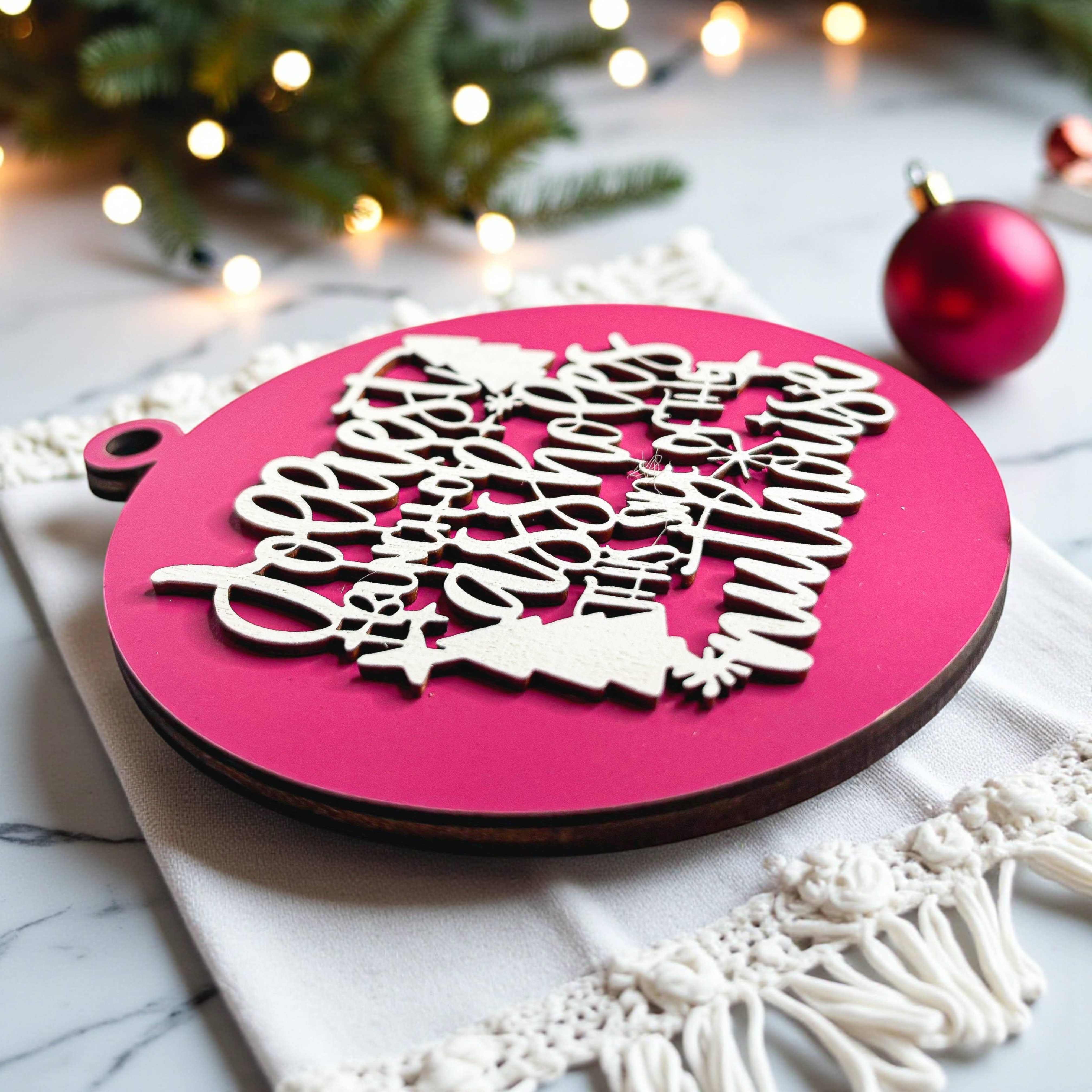 Gia Roma - Wholesale Ornament - Hanging Christmas Decor + Handmade Wooden Ornament Funny129