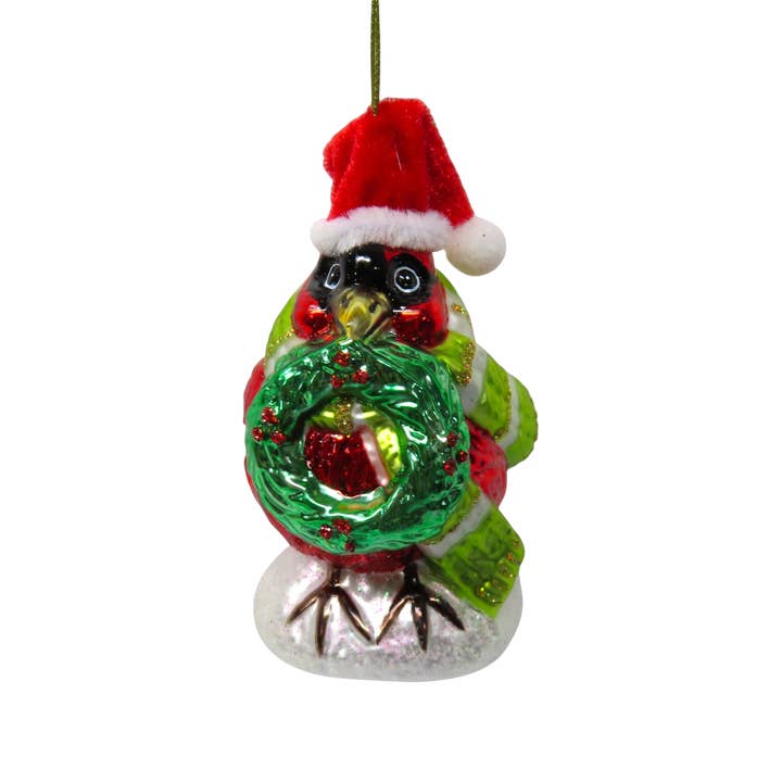 Kardinal mit Kranz Orn für den Großhandel von December Diamonds