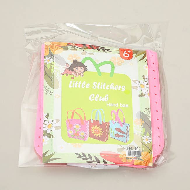 12PCS - Little Stitchers DIY Felt Tote Bag Craft Kit for Kids for wholesale by Sensibling Corp.