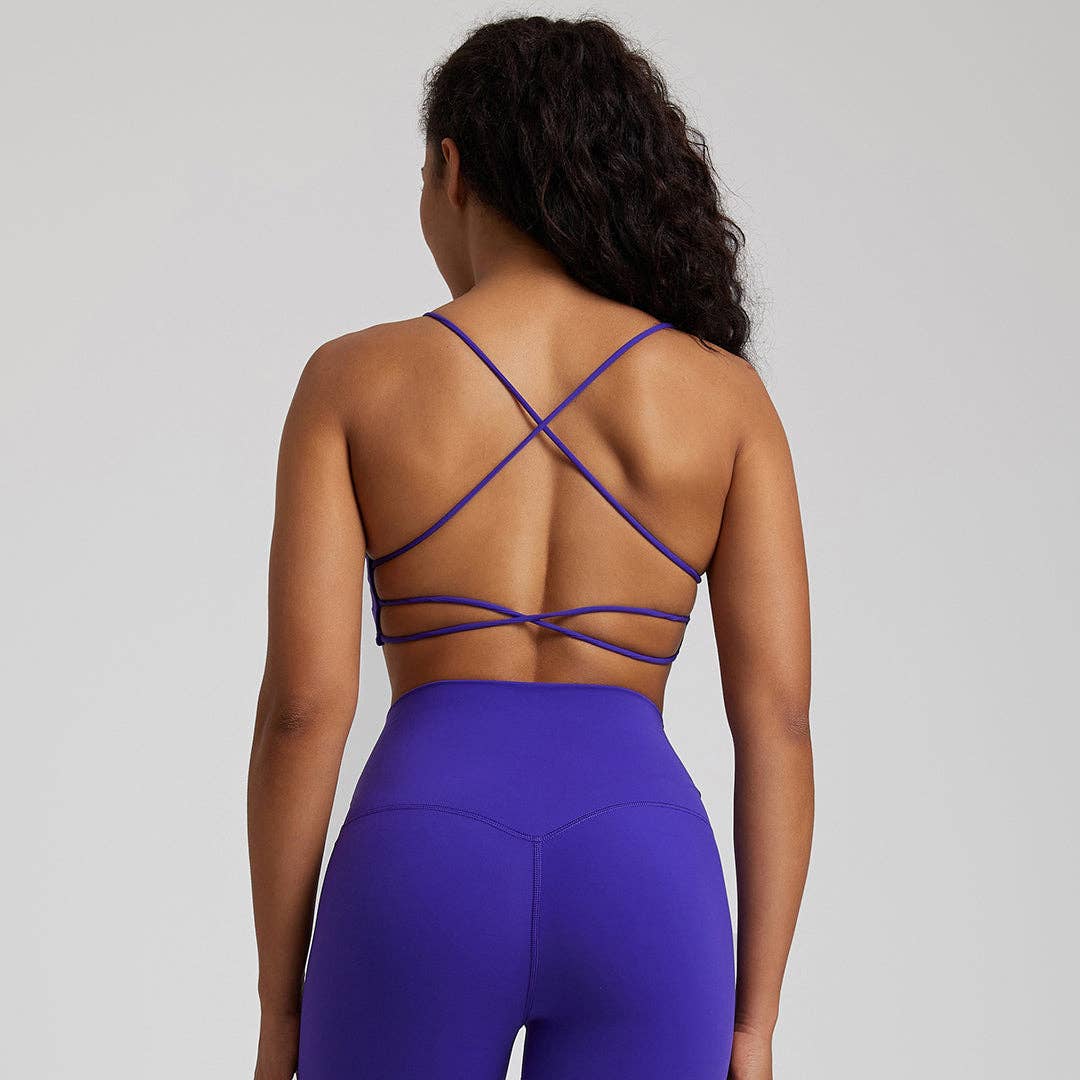 WONDERXFANS - Wholesale Sports Bra - Women's - Thin shoulder strap cross back sports bra22