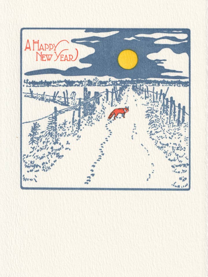 New Year Fox for wholesale by Saturn Press