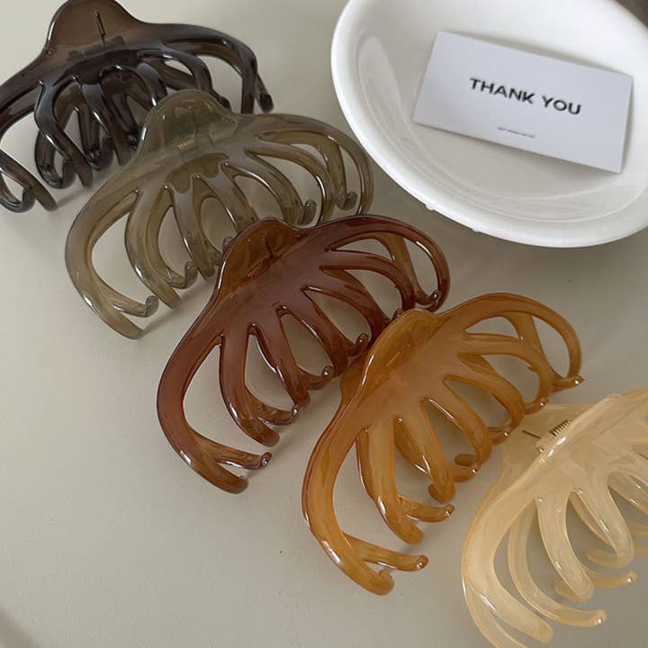 Garra de Cabelo Jumbo Jelly Fall (BUORI) por atacado de LoveLina