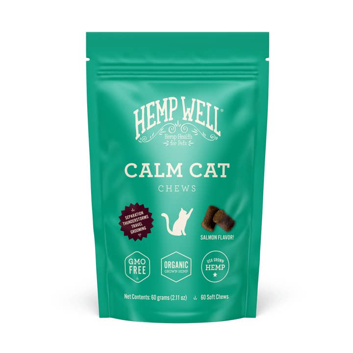 Hemp Well Calm Cat Soft Chews - 60 count for wholesale by Hemp Well