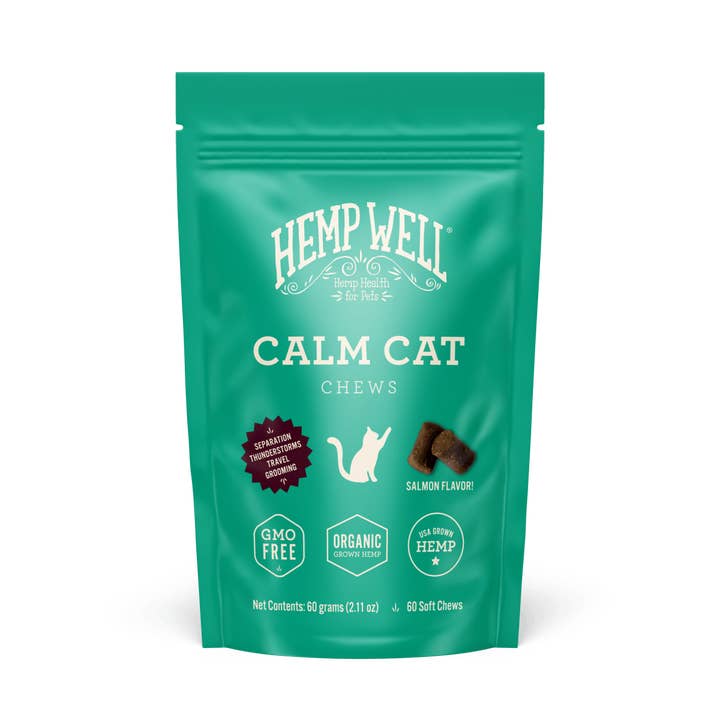 Hemp Well Calm Cat Soft Chews - 60 count for wholesale by Hemp Well