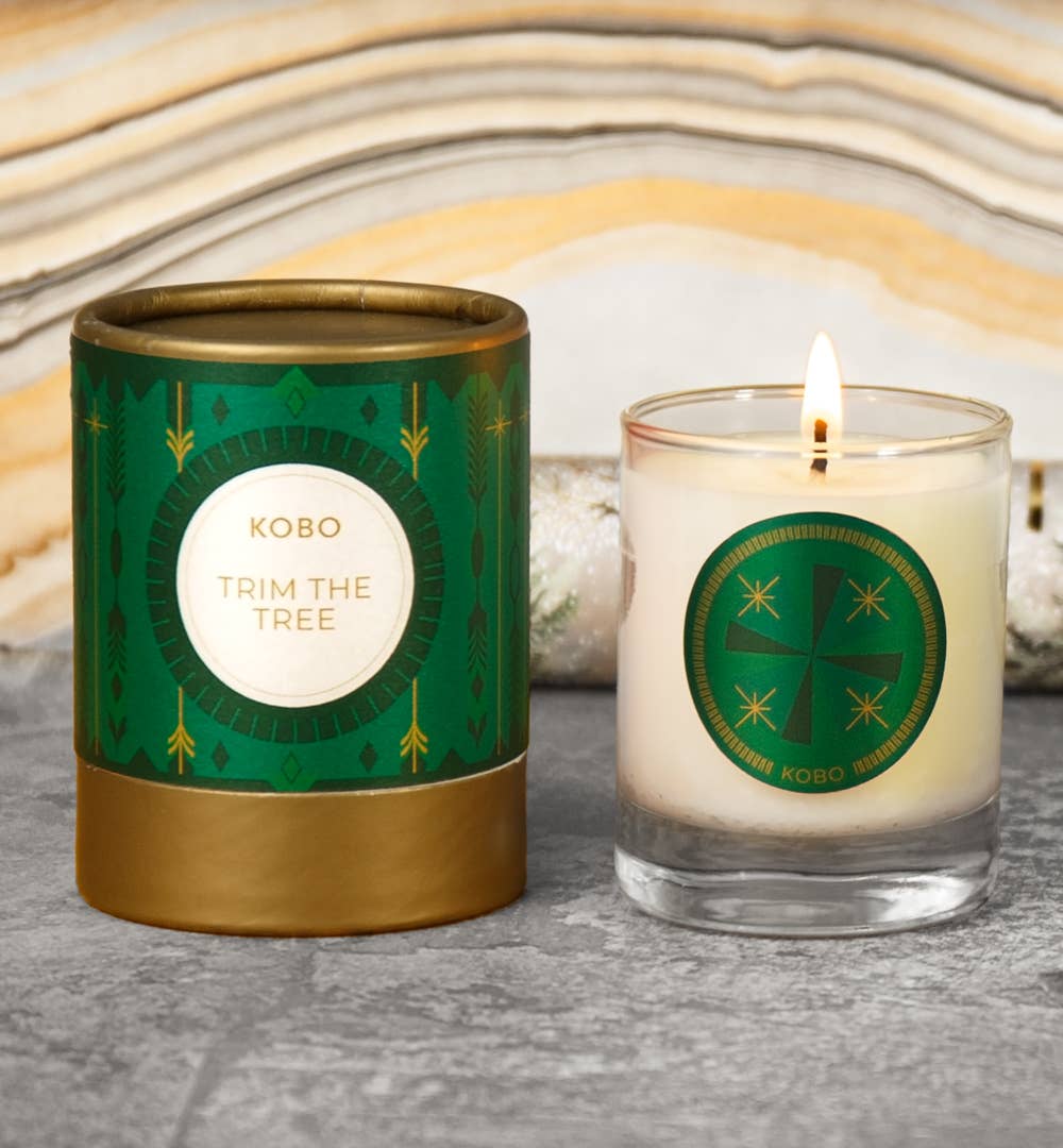 KOBO - Vendita all'ingrosso Candela in vasetto - Mini candela Trim the Tree da 2,3 once.3