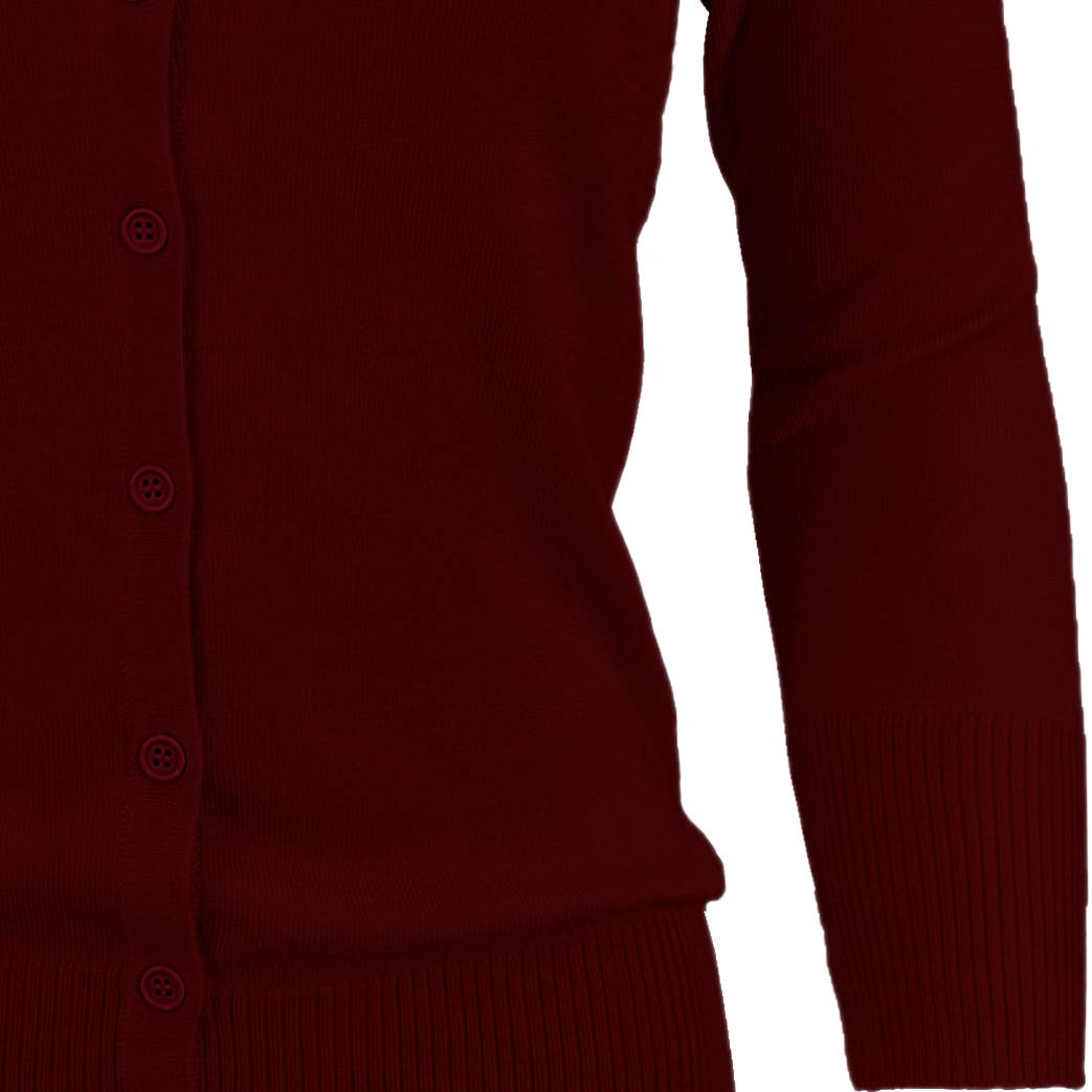 Mak - Wholesale Cardigan - Women's - 3/4 Sleeve Crewneck Plus Size Knit Cardigan Sweater CO079PL11