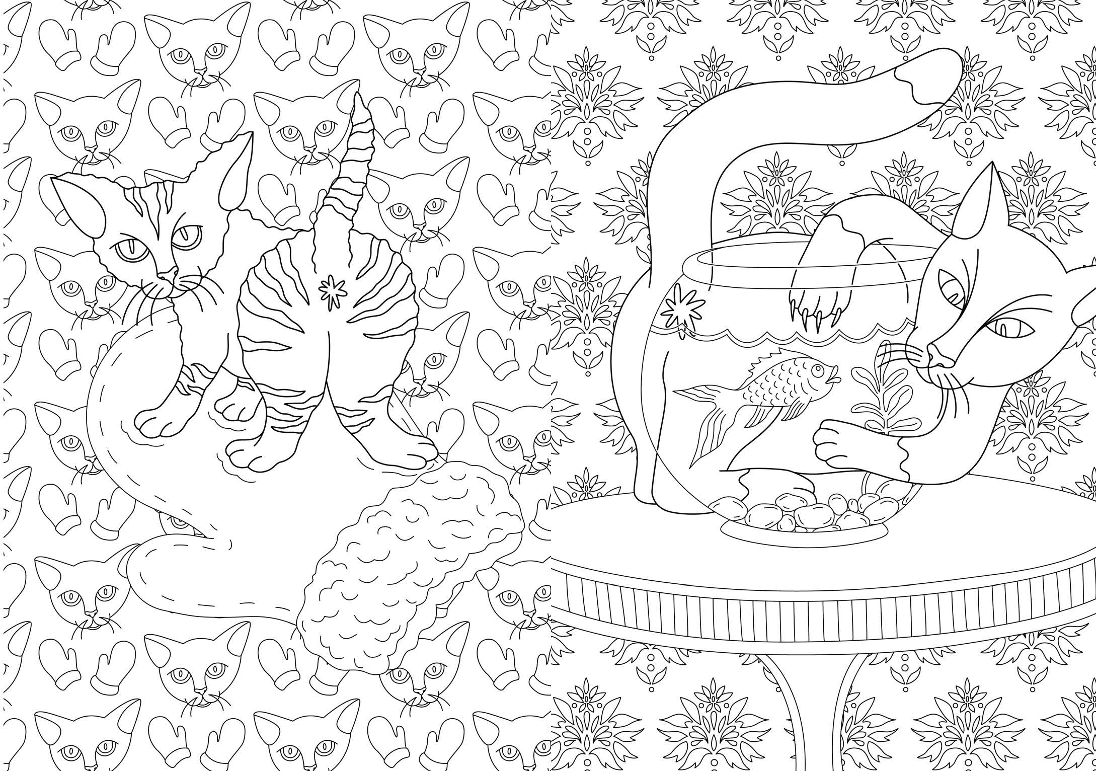 Chronicle Books - Wholesale Coloring & Activity Book - Adult - The Cat Butt Coloring and Activity Book6