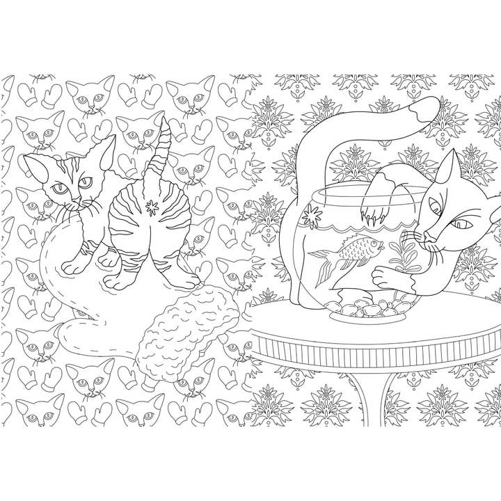 Chronicle Books - Wholesale Coloring & Activity Book - Adult - The Cat Butt Coloring and Activity Book6