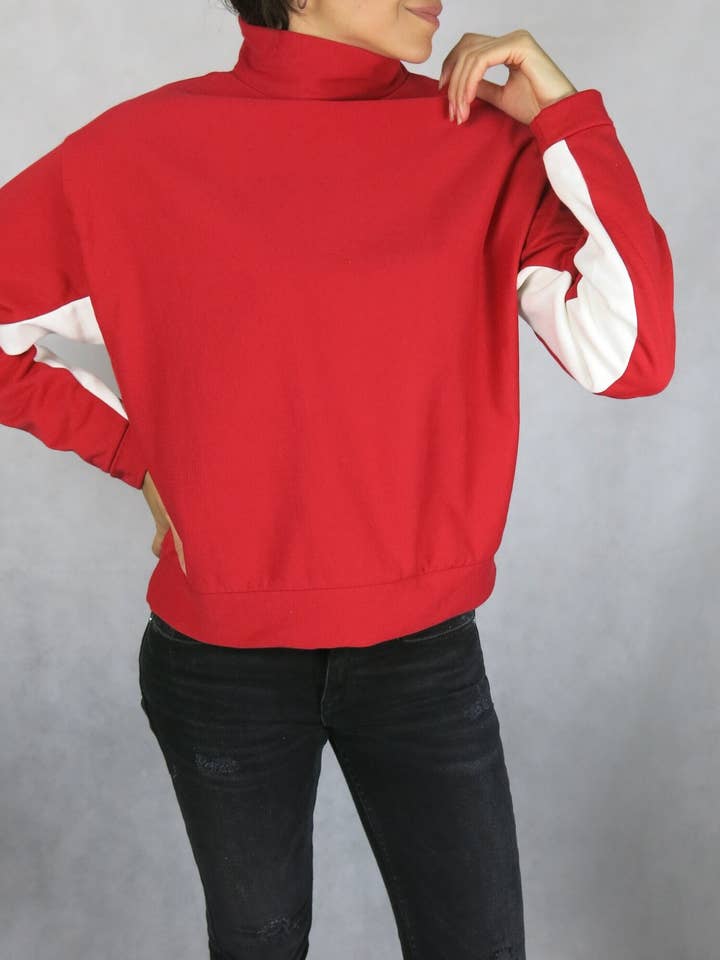 Redn Sweatshirt met comfortabele, zachte stof voor wholesale door GYN & MILK