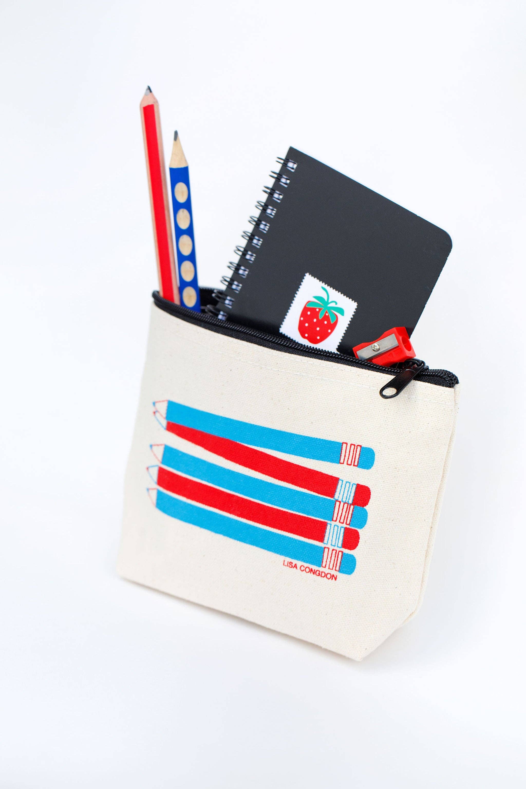 Lisa Congdon Art & Illustration - Wholesale Pencil Case/Pouch - Canvas Pencil Pouch4