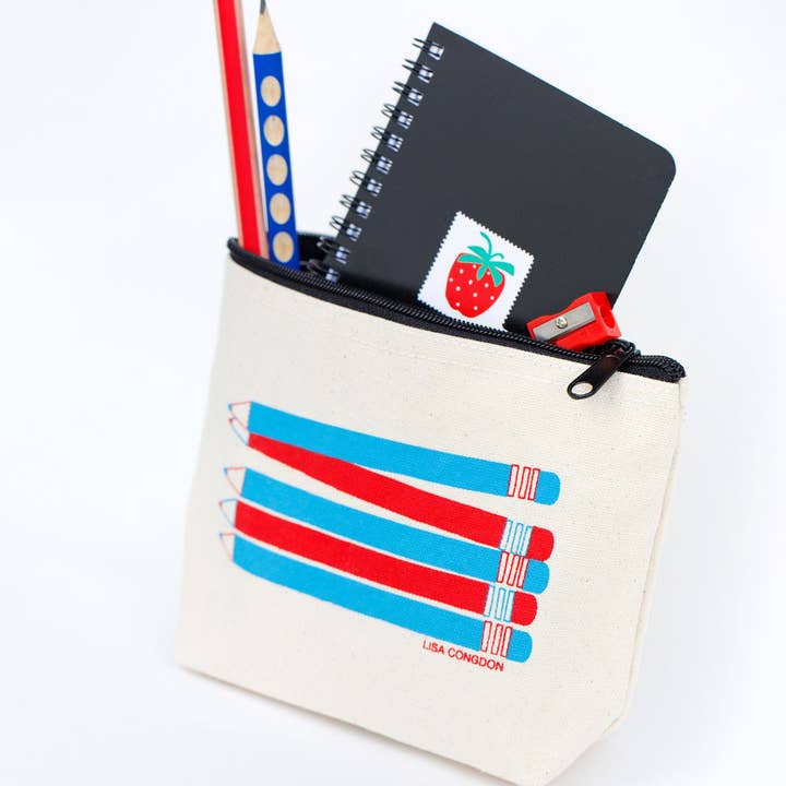 Lisa Congdon Art & Illustration - Wholesale Pencil Case/Pouch - Canvas Pencil Pouch4