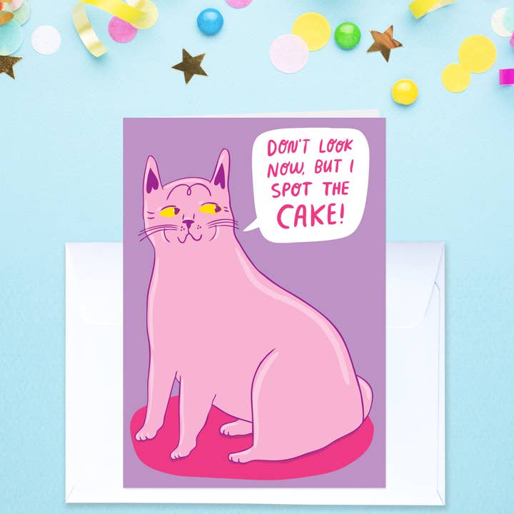 Kijk Nu Niet, Maar Ik Zie De Taart - Verjaardagskaart voor wholesale door Able And Game
