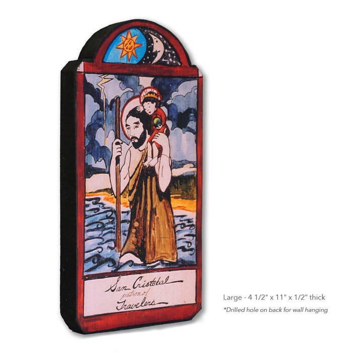 Lynn Garlick Retablos - Wholesale Painting/Drawing - San Cristobal - Travelers, Truck Drivers & Nightmares