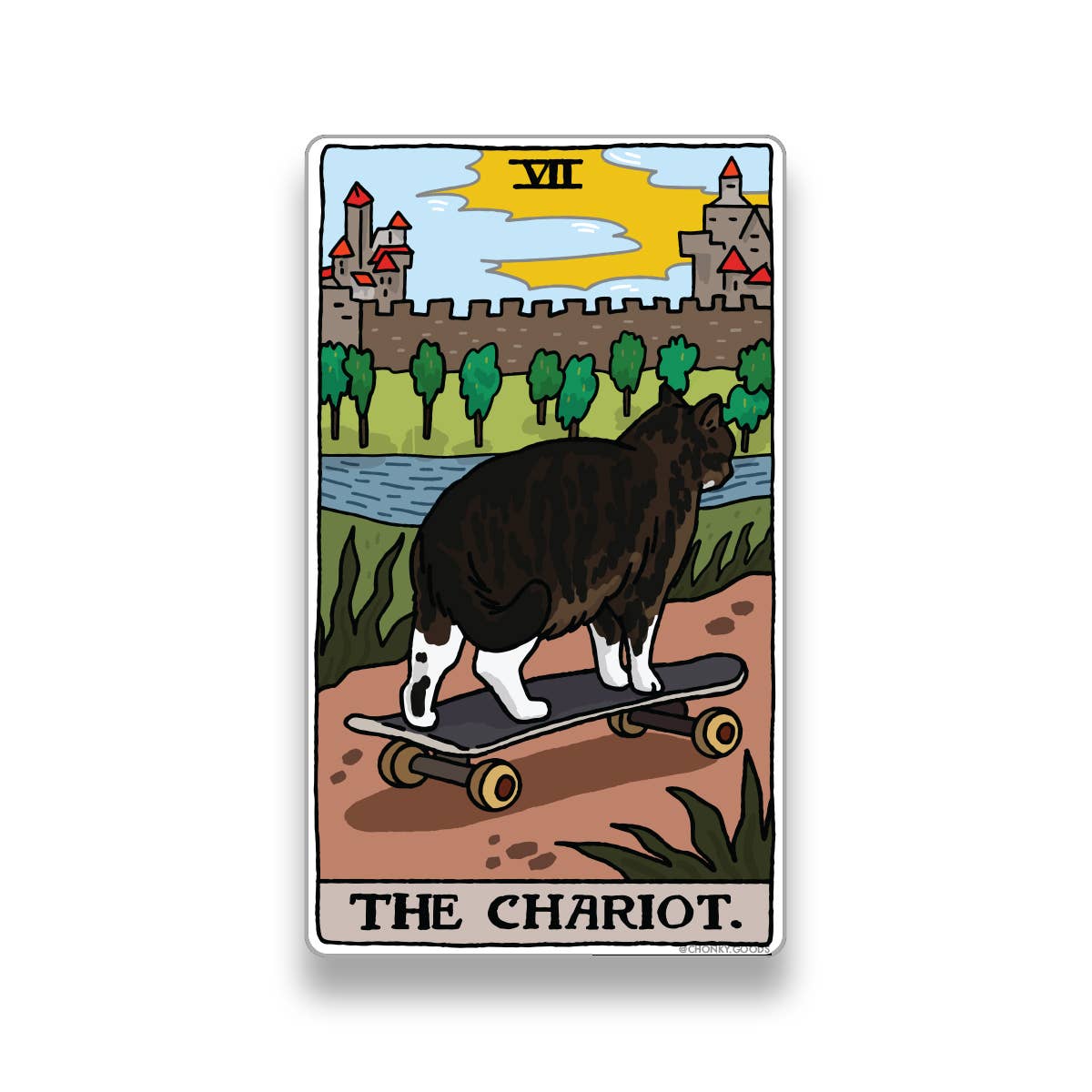 Chonky Goods by Ping Hatta. Studio - Vente Autocollant - Autocollants découpés Tarot Cat Meme (Grands Arcanes)16