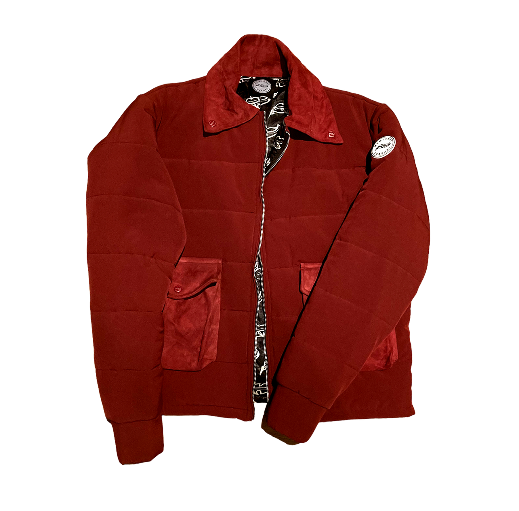 Luxxury with Love - Vendita all'ingrosso Piumino - Uomo - Piumino da uomo in pelle scamosciata Cranberry Vodka2