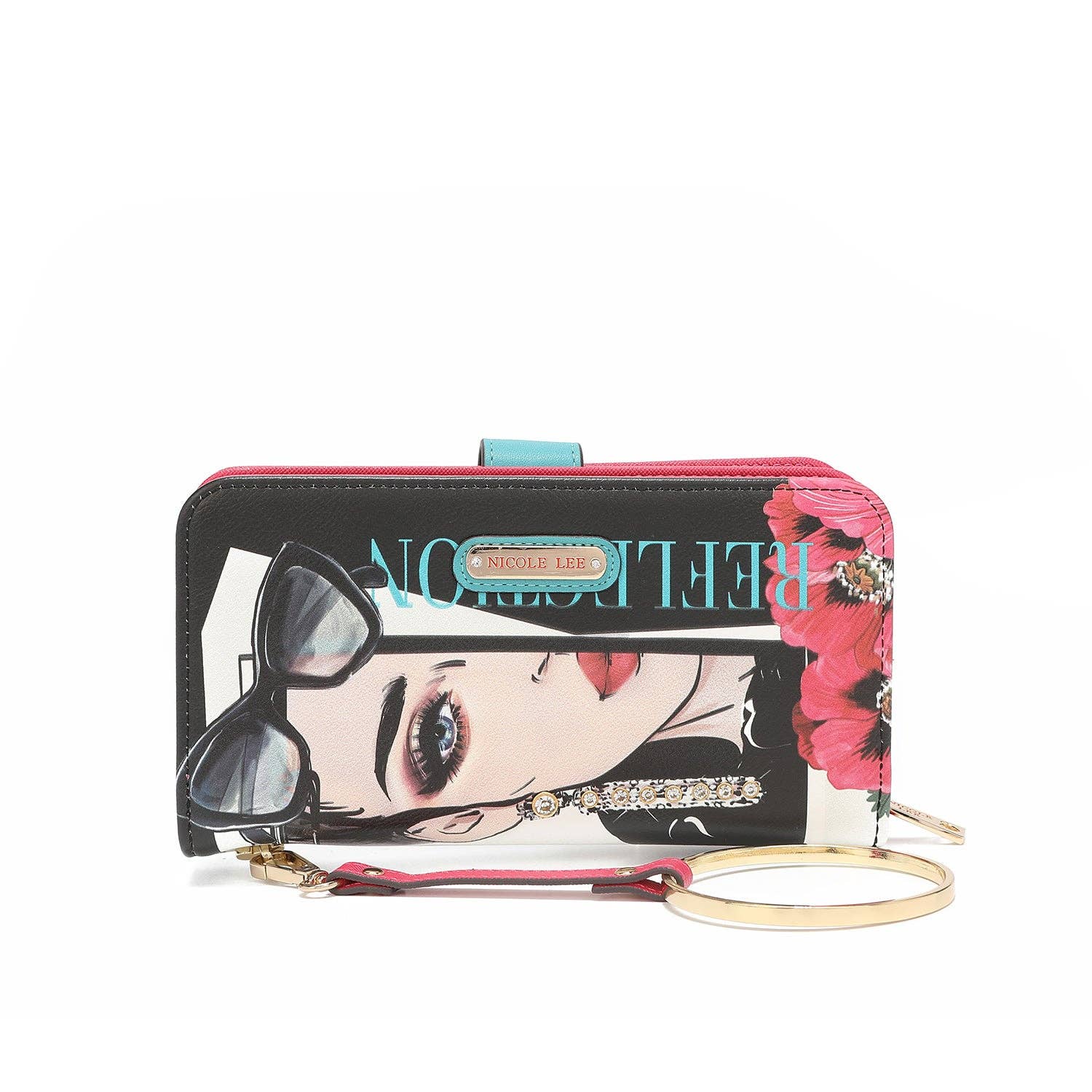 Nicole Lee – Carteira - Mulher por atacado – CARTERA IMPRESA MODA CON CREMALLERA20