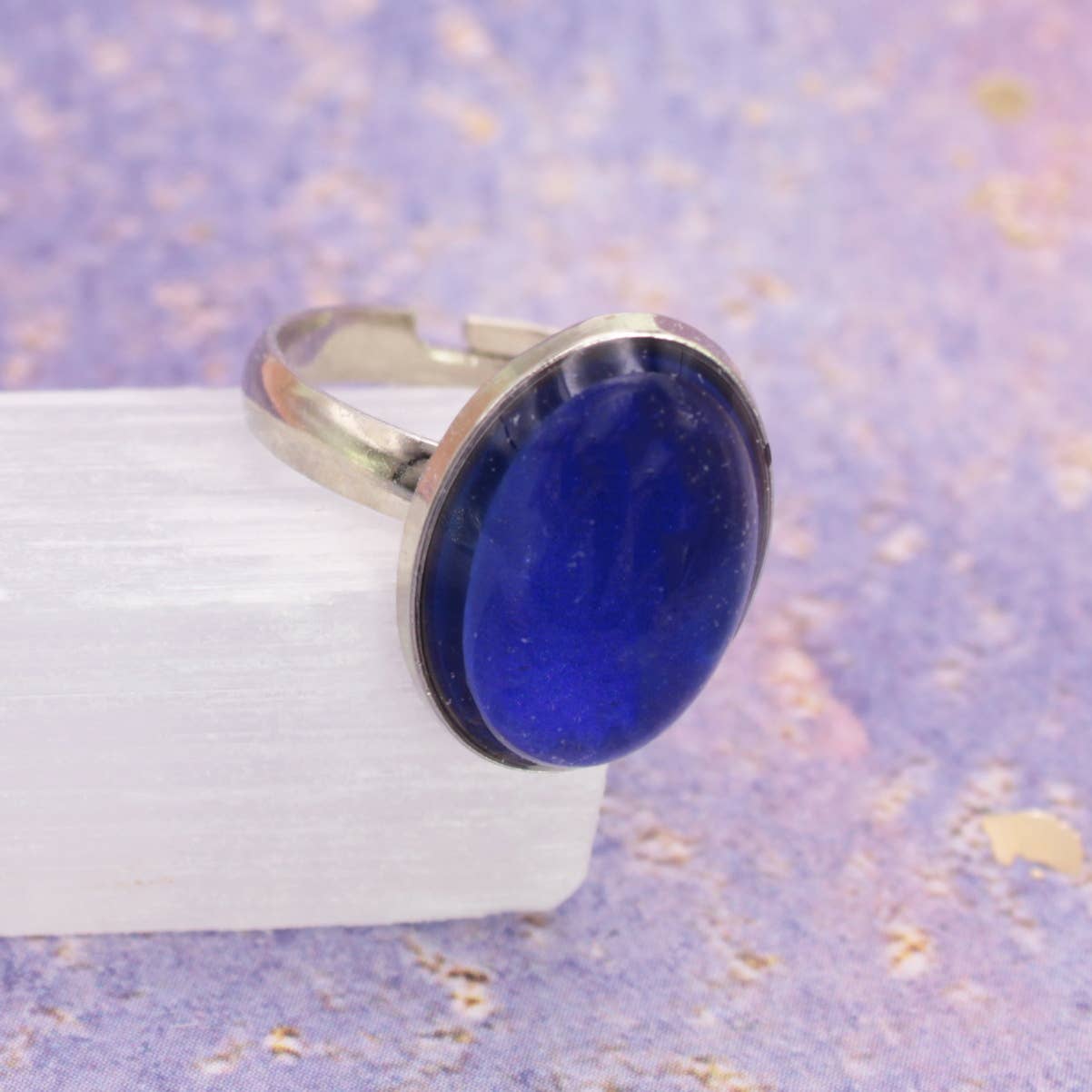 ZAD - Wholesale Cocktail/Statement Ring - Adjustable Oval Mood Ring2
