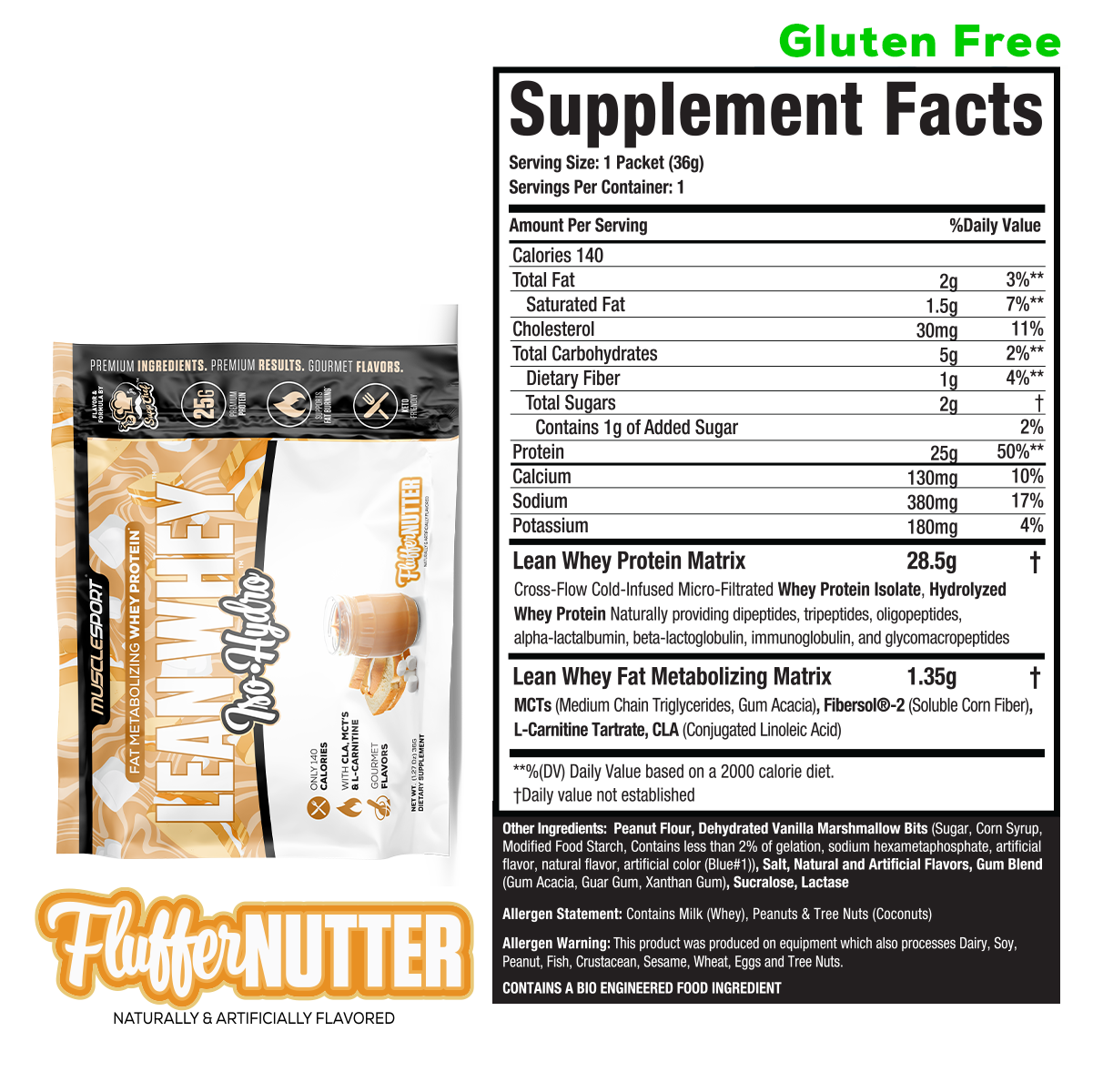 MuscleSport - Wholesale Protein/superfood powder - Lean Whey® Single Serve Packets0