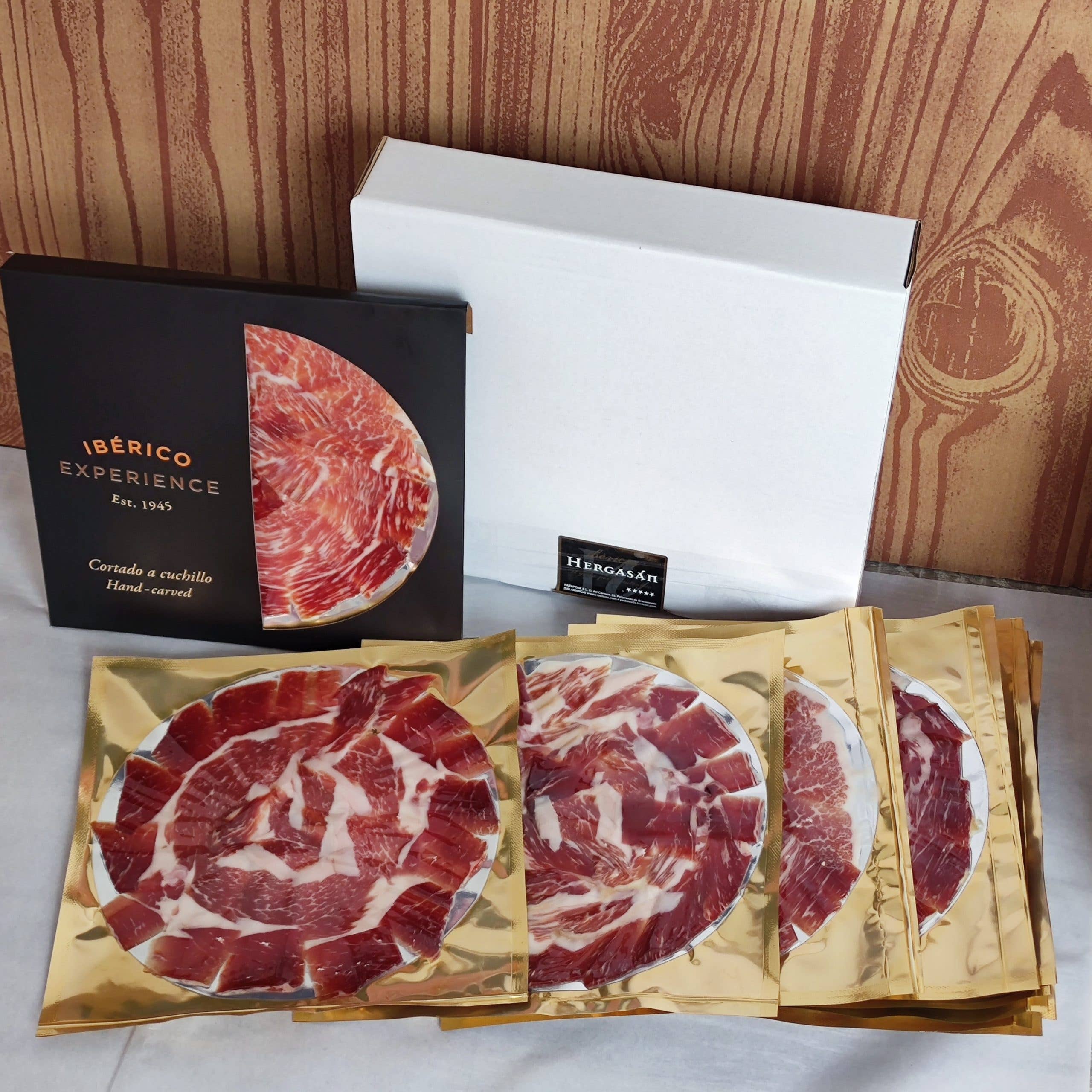 IBERICO EXPERIENCE - Vendita all'ingrosso Prosciutto - Prosciutto iberico 100% alimentato a ghiande, affettato a mano 100 g1