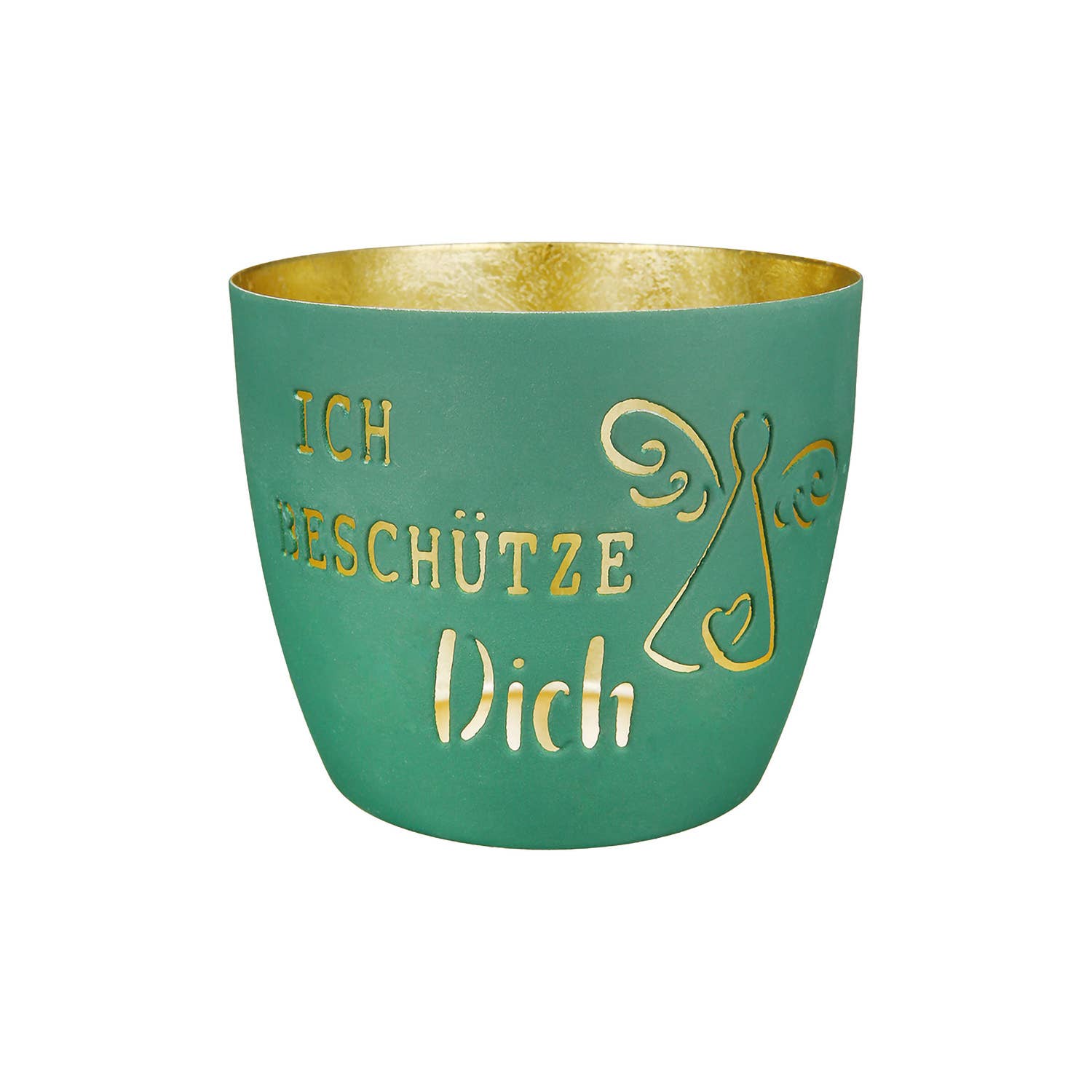 Gilde Handwerk Macrander GmbH & Co. KG – Suporte de vela por atacado – Lanterna 'Ich schütze Dich' 8,5 cm com 3 opções de cor3