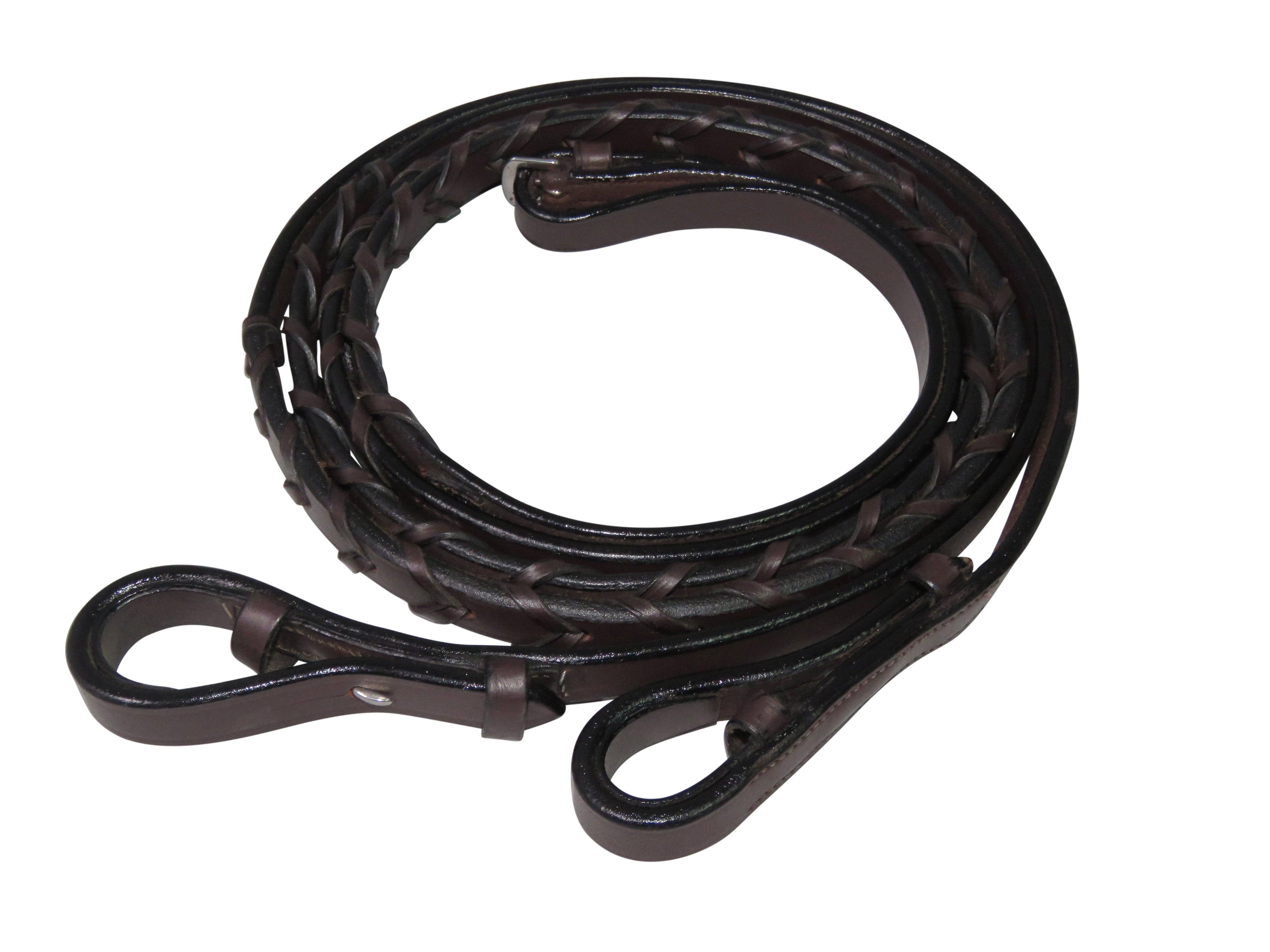 JPC Equestrian - Wholesale Horseback Riding Gear - Henri de Rivel Advantage Flat Laced Reins0