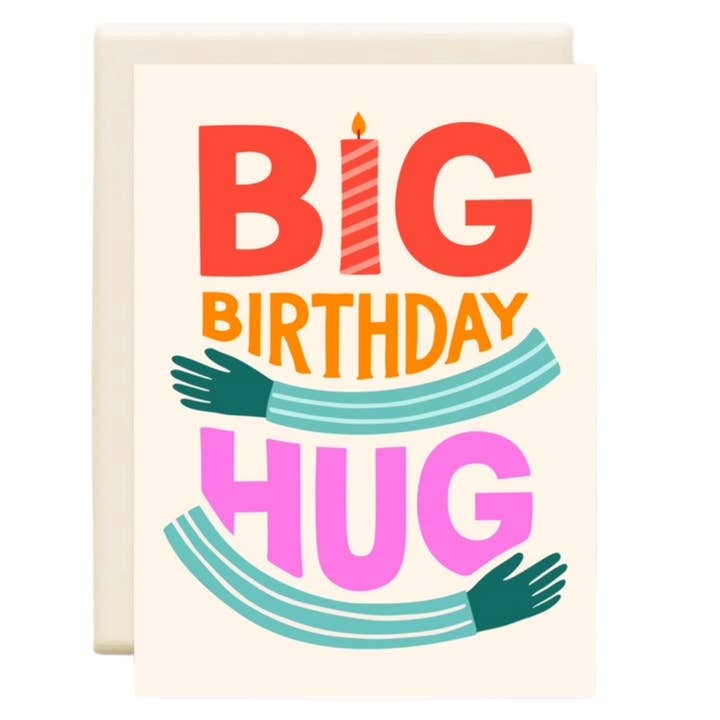 Gran abrazo de cumpleaños | Tarjeta de felicitación de cumpleaños para venta al por mayor de Inkwell Cards
