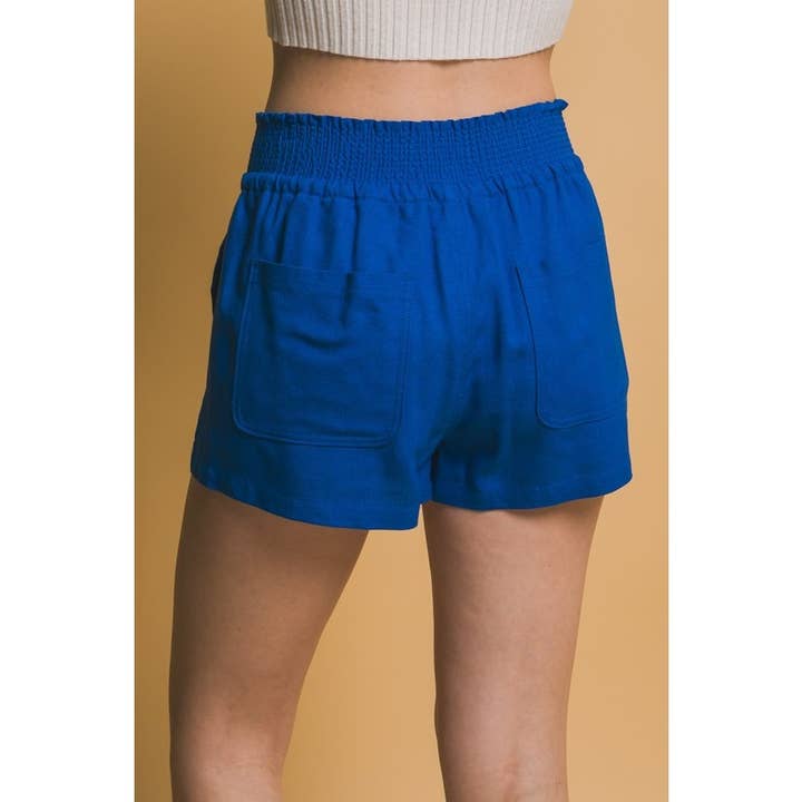 Paperdoll - Wholesale Shorts - Women's - Front Tie Linen Shorts7