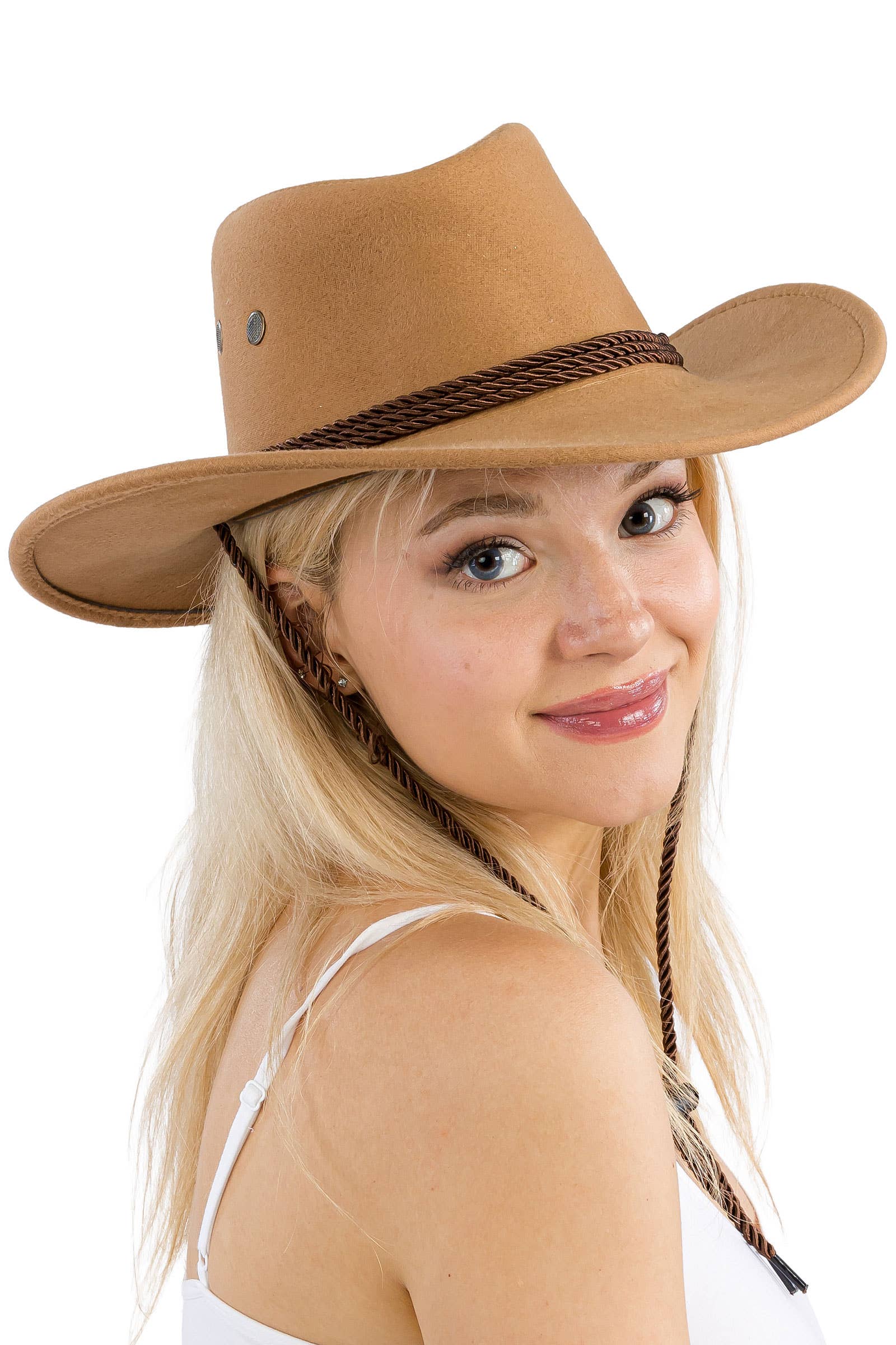 Cap Zone – wholesale Cowboy Hat – Women’s – Classic Vegan Nubuck Leather Western Cowboy Hat6