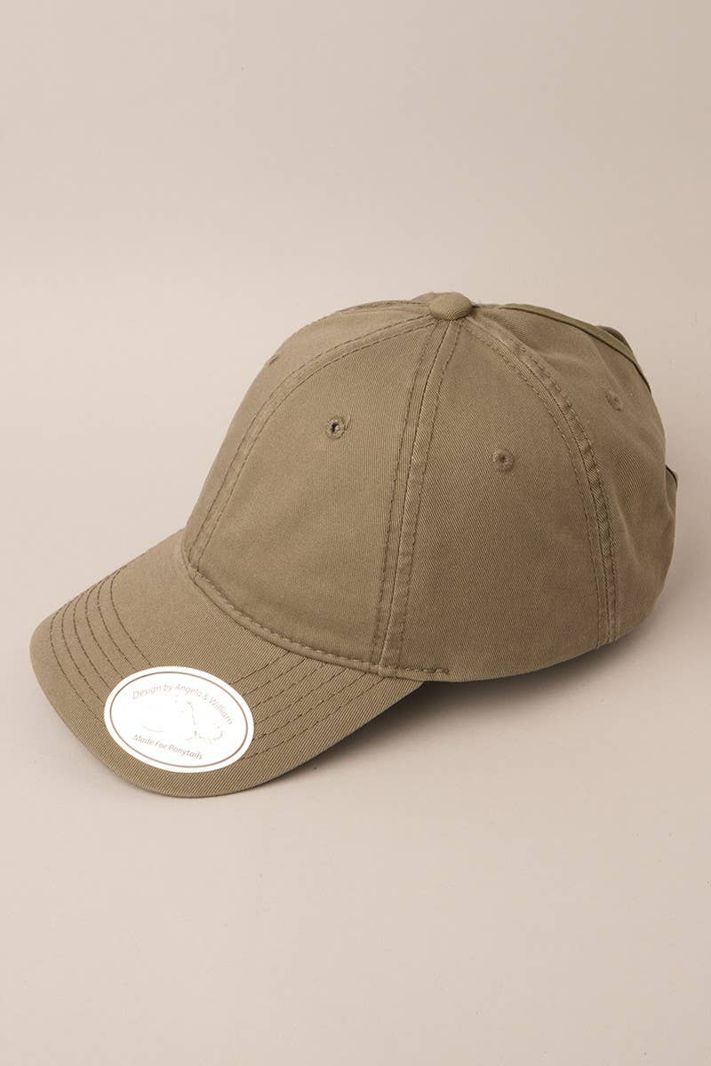 Fashion City - Wholesale Baseball Cap - Women's - Cotton Messy High Bun Pony Baseball Cap11