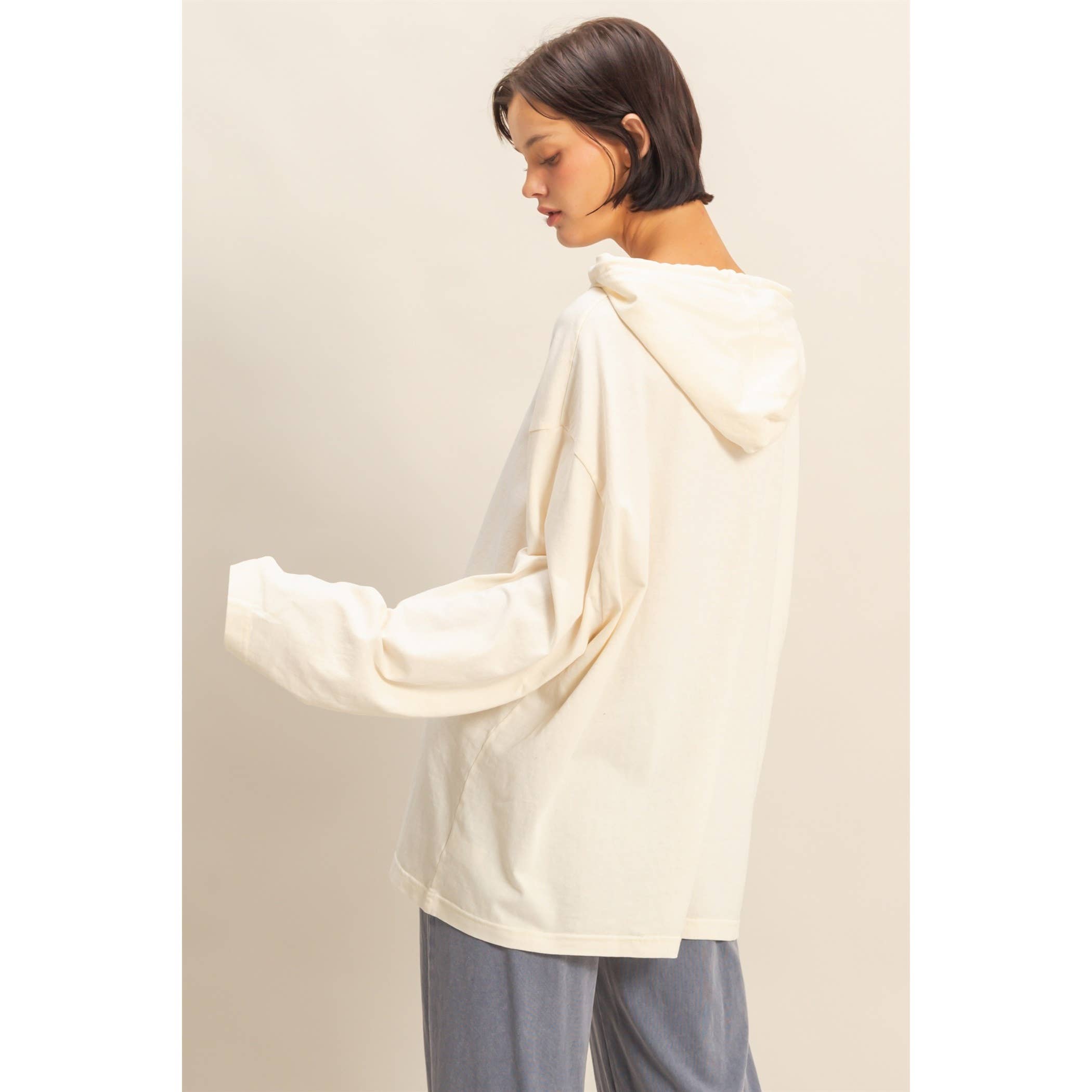 Double Zero – Hoodie – Mulher por atacado – Top de Manga Comprida com Capuz Oversized4