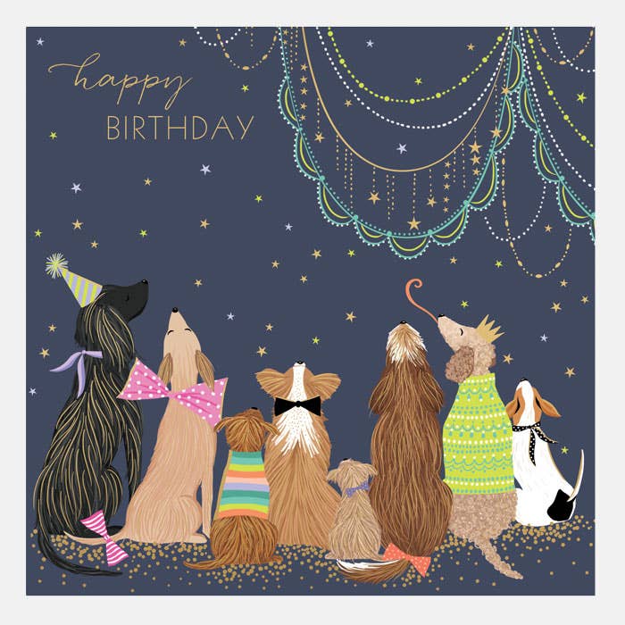 Party Dogs Happy Birthday Card - Case of 6 for wholesale by Sara Miller London