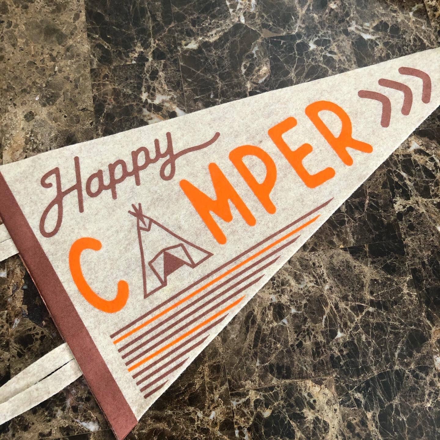M.A.D. Spirit - Wholesale Flag - Happy Camper Stripe Pennant0