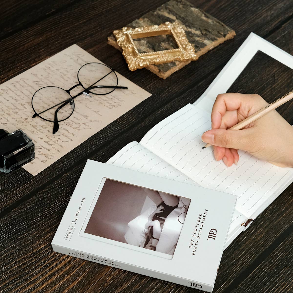 White PERSONALIZED CREATIVE HARDCOVER THICK NOTEBOOK_CWMM1852 for wholesale on Faire2