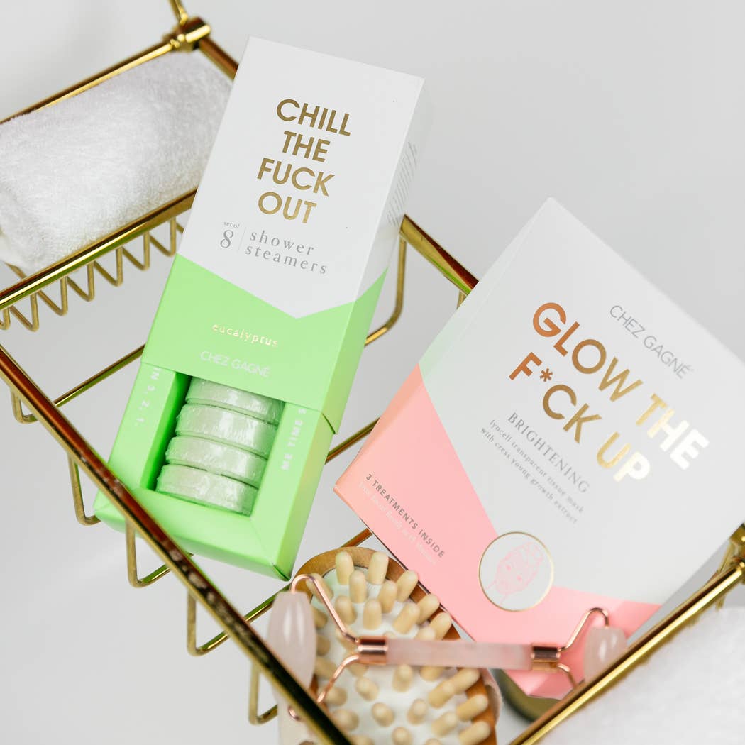 Chez Gagné – Engroshandel Brusefordamper/bombe – Chill The Fuck Up – Aromaterapi brusebombe med eukalyptus – Sæt med 84
