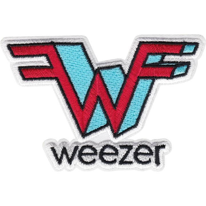 Patch - Weezer - Logo 3D Rosso e Blu - 3,63" per la vendita all'ingrosso da parte di Square Deal Recordings & Supplies