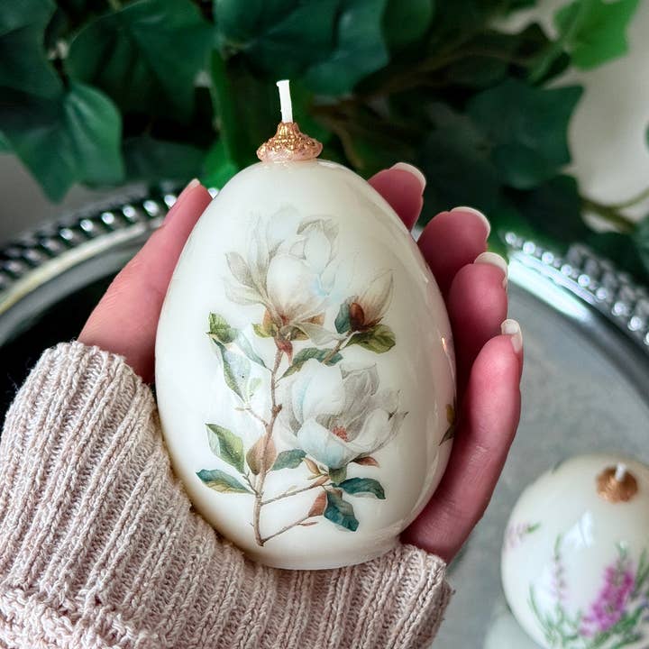 VR.candle - Wholesale Novelty Candle - Floral Easter Egg Candle: Spring holiday Decor12