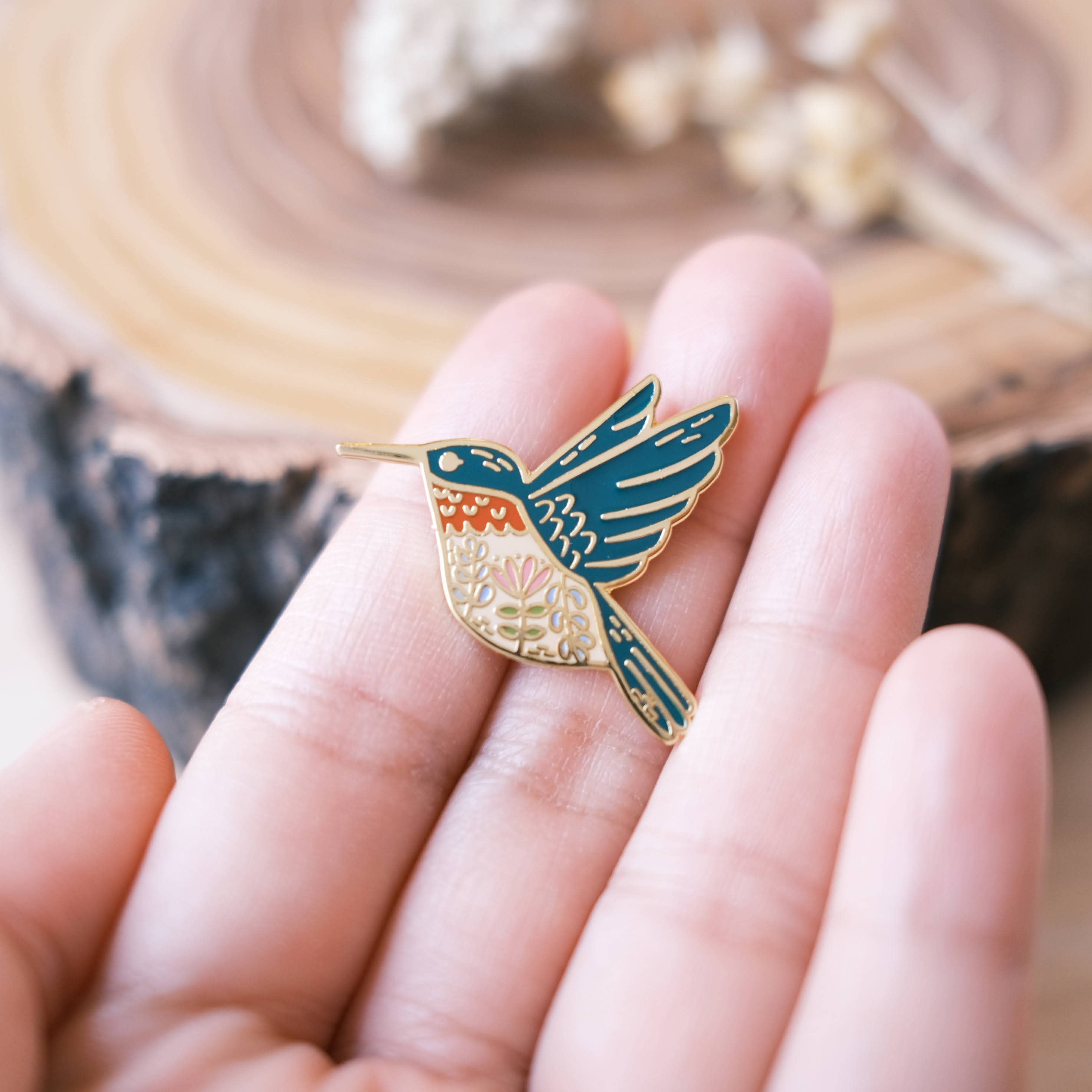 Justine Gilbuena - Wholesale Embroidery/Cross Stitch Supplies - Hummingbird Needle Minder ✦ with clear bag ✦3