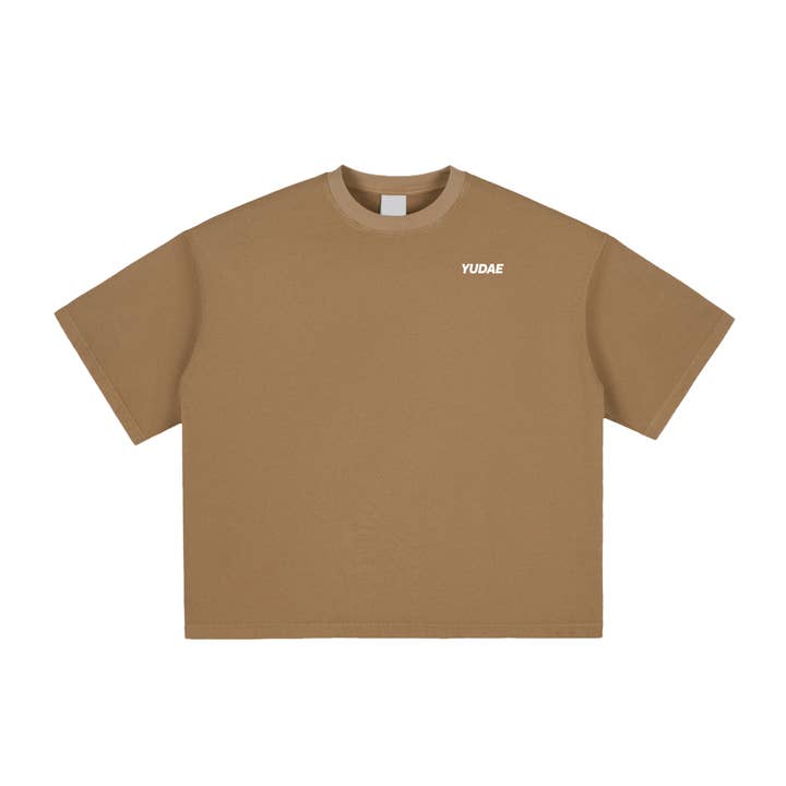 YUDAE - Wholesale Screen Printed T-Shirt - Unisex - Inhale/Exhale Vintage Washed Boxy T-Shirt4