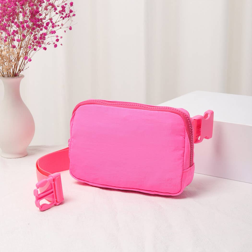 Fashion City - Wholesale Belt Bag - Women's - Water-Resistant Mini Sling Belt Bag-Light Colors11