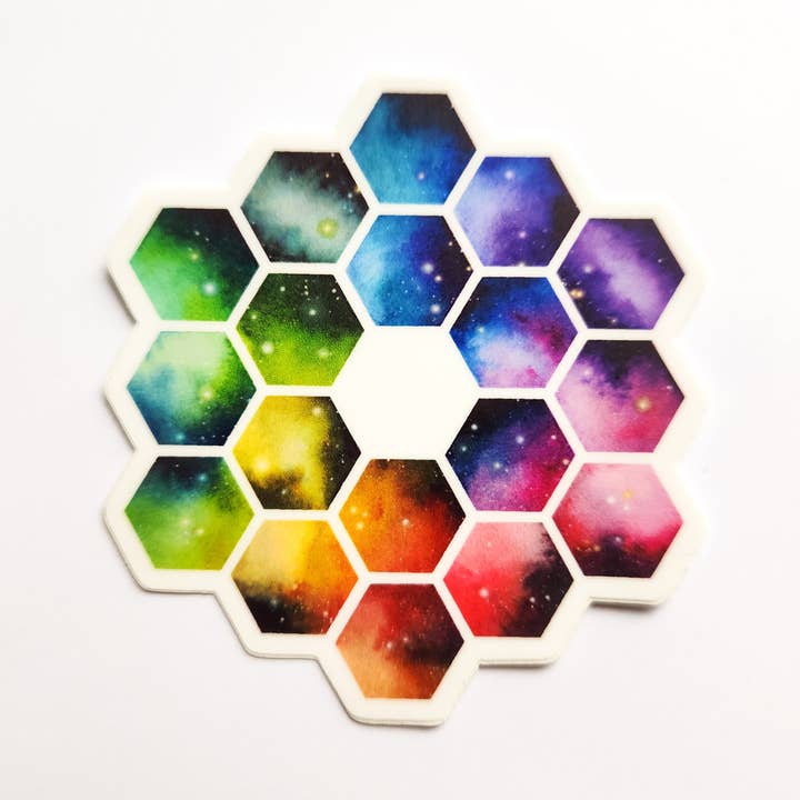 Vinyl Sticker - James Webb Space Telescope JWST Art for wholesale by The Crafty Physicist