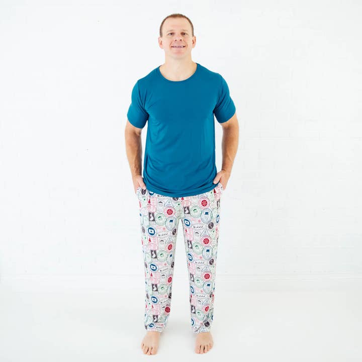 Letters To Santa Men's Short Sleeve Loungewear for wholesale by Dreamiere