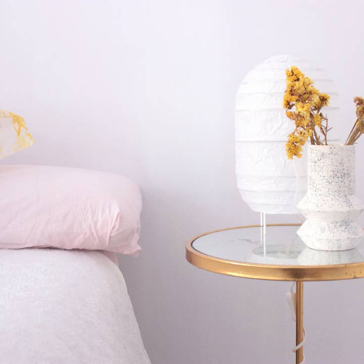 TEMPLE CERAMIC - Wholesale Vase - Geo Vase - White Spots2