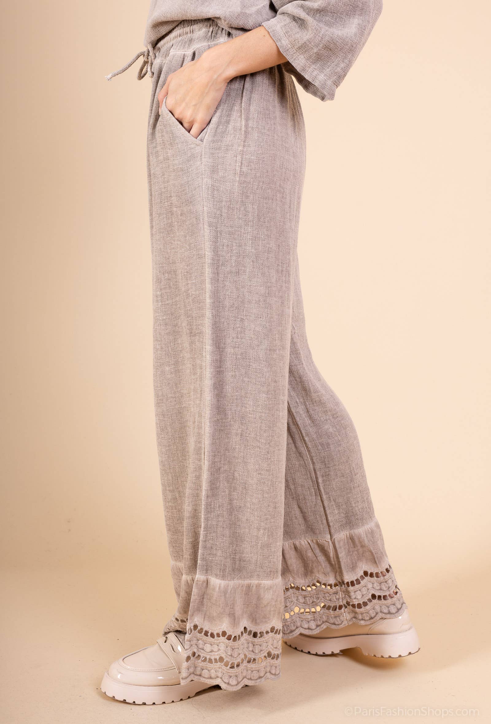 Shyloh - Wholesale Pants - Women's - Embroidered pants 206033