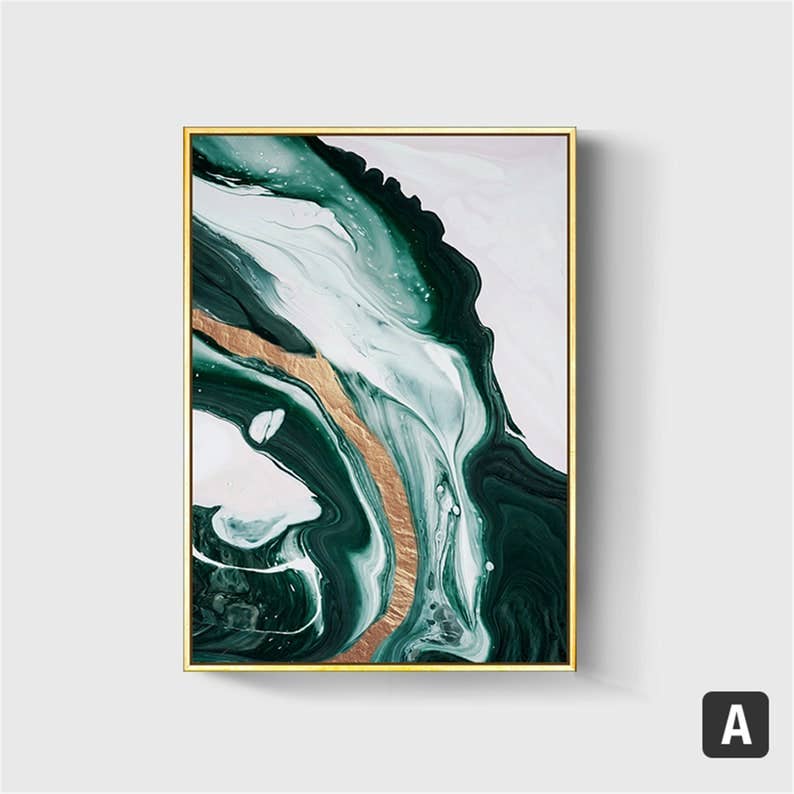 Moderny - Wholesale Gallery Wall Set - Green Opulence Canvas Painting (6 pack)1