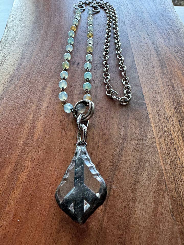 Peace Light Pendant Necklace for wholesale by Loulu Designs