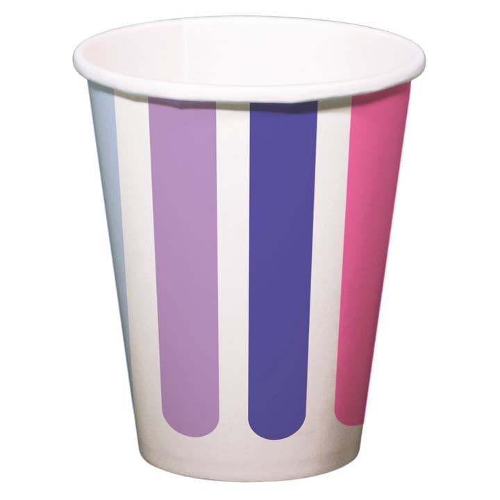 Becher - Stripetastic - 250 ml - 8 Stück für den Großhandel von Folat BV