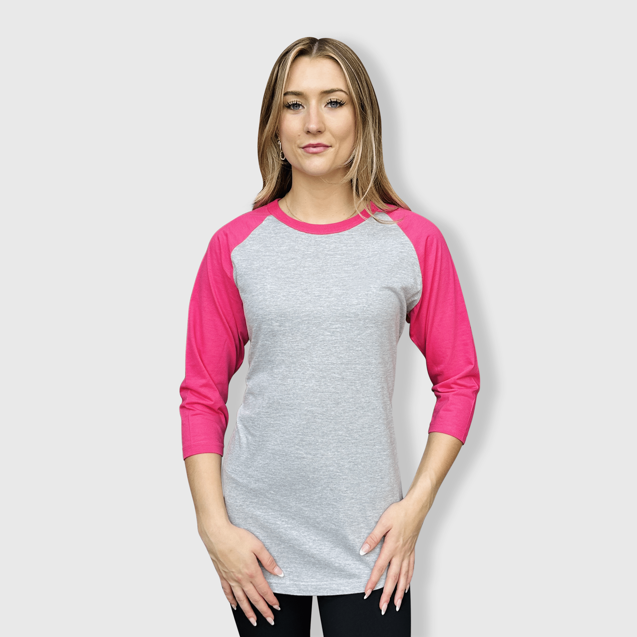 ILTEX Apparel - Vente T-shirt – femme - T-shirt de baseball adulte à manches raglan 3/4 - Plus de 35 couleurs42