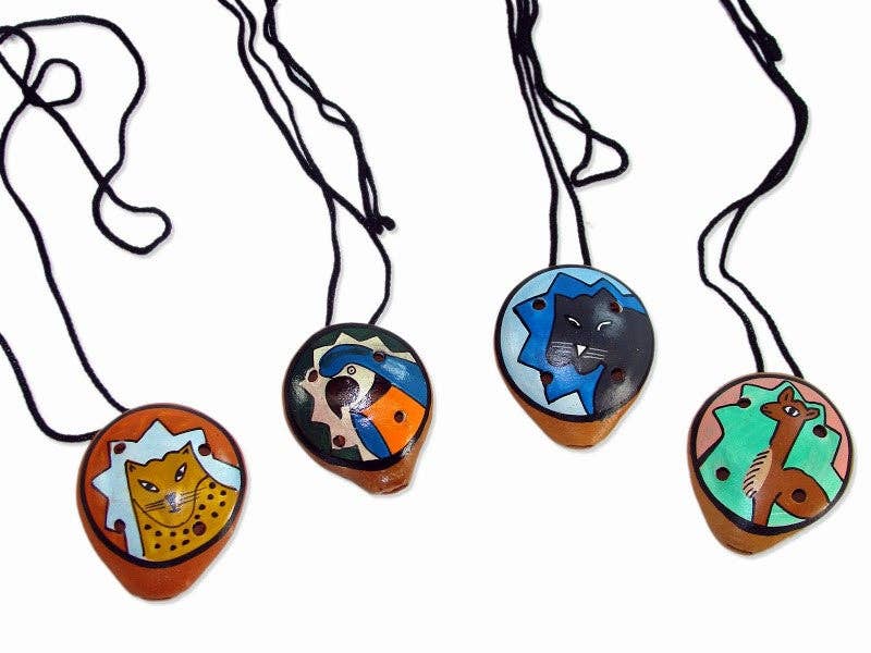 Jamtown - Wholesale Musical Instrument - Animal Ocarina Necklace Sm. - Assorted Styles Instrument