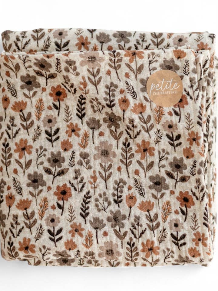 PETITE EvelinaApparel - Wholesale Swaddle – Baby - Baby Swaddle / Ditsy Floral0