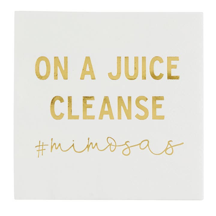 Cocktail Napkin - On A Juice Cleanse #mimosas for wholesale by Santa Barbara Design Studio by Creative Brands